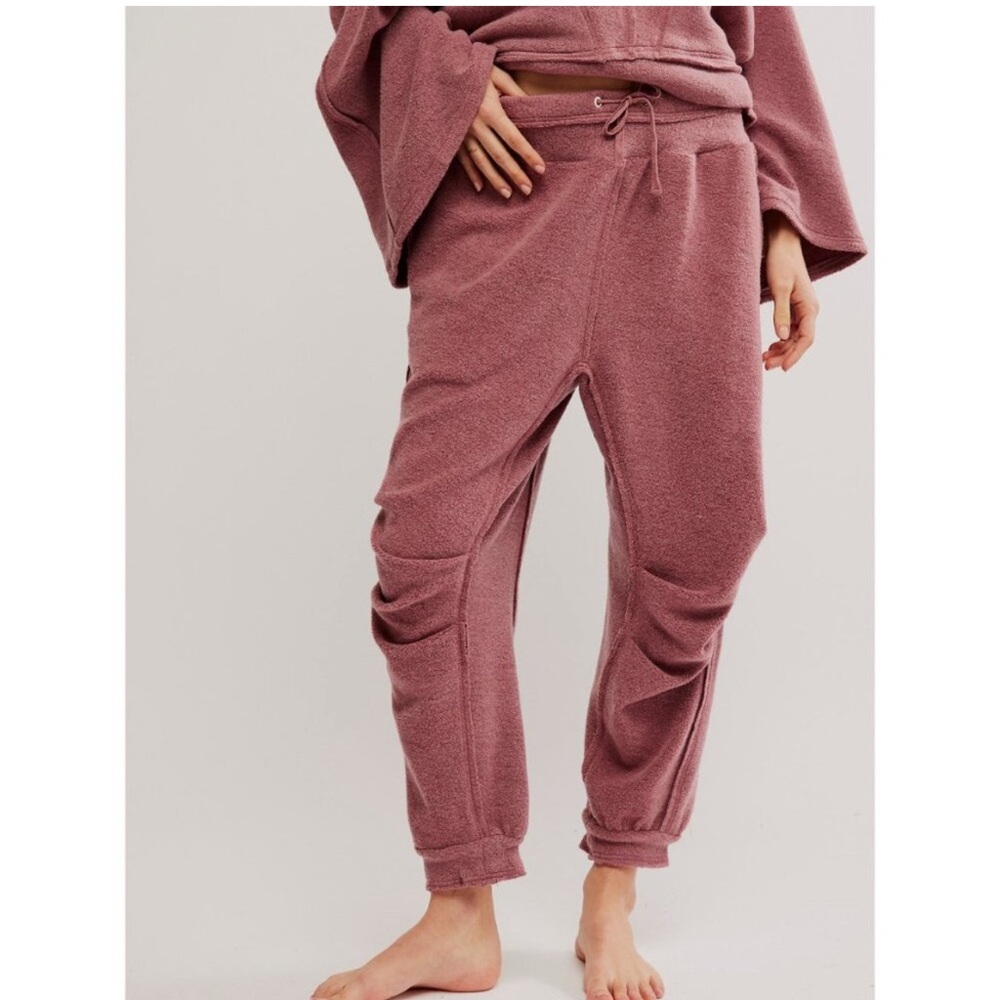 Free People Day Off Fleece Joggers Wild Ginger Size XS